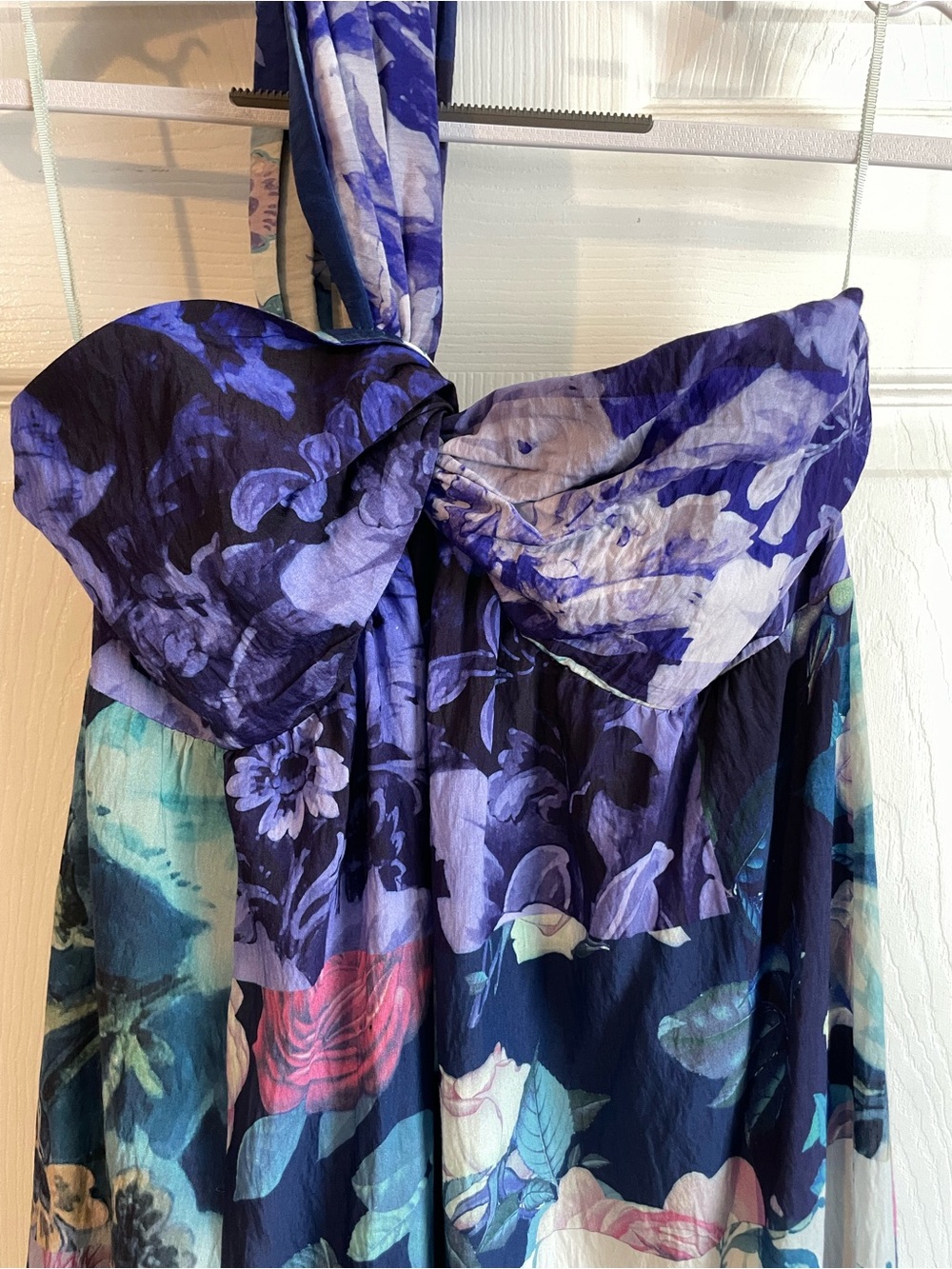 Mauve Anthropologie One-Shoulder Maxi, Size S - Picture 3 of 10